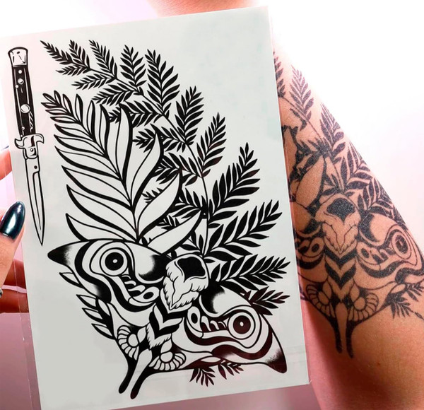 Ellie Last of US Long Lasting Tattoo | Cosplay Stickers for Body | Semi-Permanent Waterproof Fake Tattoos | Props Body Sticker Lasts 7-14 days