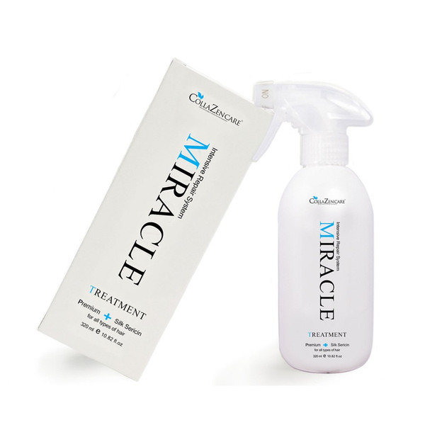 CollaZen Care Miracle Treatment Premium Silk Sericin 10.82 Ounce. For All Hair Types. Made in Korea. No Animal Testing. Ideal for Hair Extensions. Contains Hydrolyzed Silk (Siricin)-1766096086