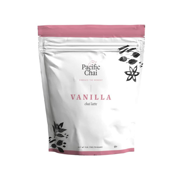 Pacific Chai Vanilla Chai Latte Powder Mix, Instant Hot, Iced or Blended Vanilla Chai Tea Latte, 3 lb (Pack of 1)-1766098480