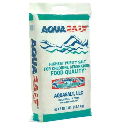 AQUASALT Swimming Pool and Spa Chlorine Generator Salt - 40 lbs. Pounds
