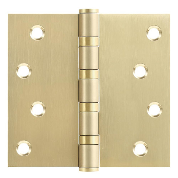 VOLUKA 3 Pack Stainless Steel 4'' Door Hinges for Exterior & Interior Doors,4in x 4in Heavy-Duty Ball Bearing Door Hinges with Square Corners, Gold VOLUKA 3 Pack Stainless Steel 4'' Door Hinges for Exterior & Interior Doors,4in x 4in Heavy-Duty Ball Bearing Door Hinges with Square Corners, Gold