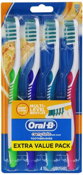 Oral-B Complete Deep Clean Soft Bristles Toothbrush 4 Count