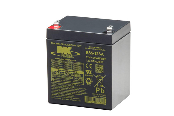 MK Battery ES5-12SA Maintenance-Free Rechargeable Sealed Lead-Acid Battery-1766100522