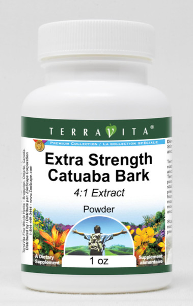 Extra Strength Catuaba Bark 4:1 Extract Powder (1 oz, ZIN: 511097) - 2 Pack