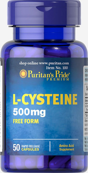 Puritan's Pride L-Cysteine 500 mg-50 Capsules