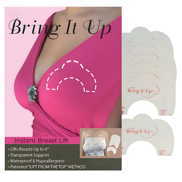 Bring It Up Women's Original Instant Breast Lifts Cup Size A-D, 8 Pair