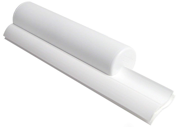 Cleret Dual Bladed Classic Bath Squeegee - All White