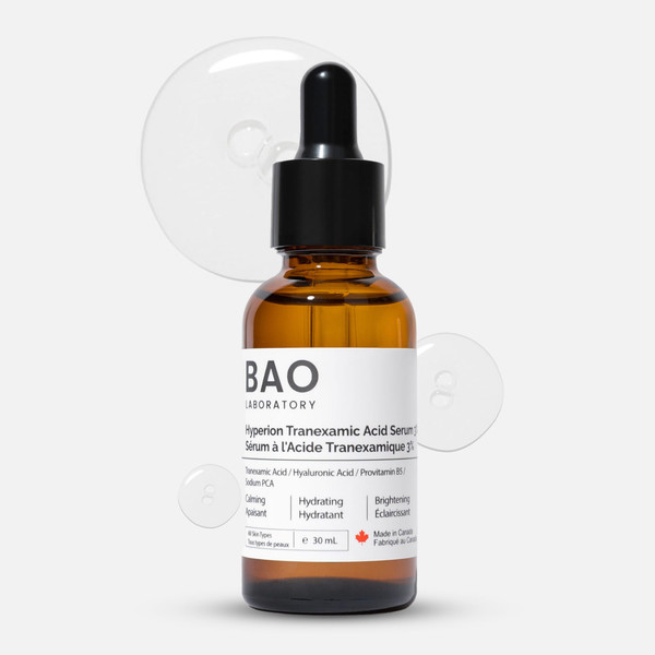 BAO Laboratory 3% Tranexamic Acid Serum with Provitamin B5/Hyaluronic Acid – Soothing Hydrating & Radiant Skin Formula - 30ml