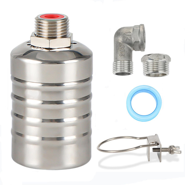 PETCHOR Automatic Water Level Control Float Valve, 304 Stainless Steel Mini Floating Ball Valve, 1/2" 3/4'' 1'' Auto Float Valve for Pool, Water Tank, Livestock Troughs, Fish Pond