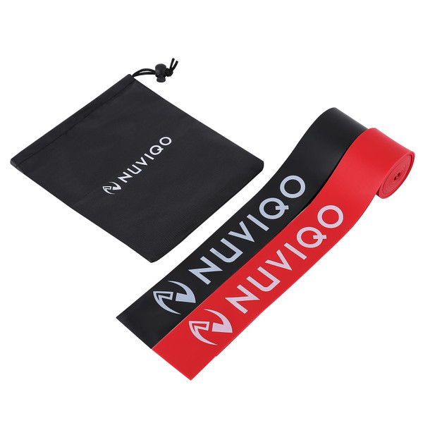 Muscle Floss Bands (Pack of 2) - Compression Bands - Mobility and Recovery Bands for Improving Movement, Increasing Circulation & Reducing Soreness
