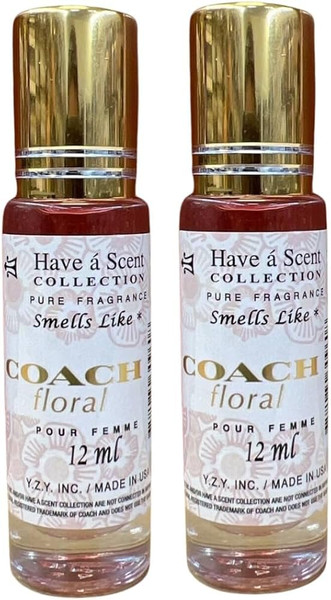 E de B Smell like Coach Floral Pour Femme Roll On Oil 12ml (Pack of 2)
