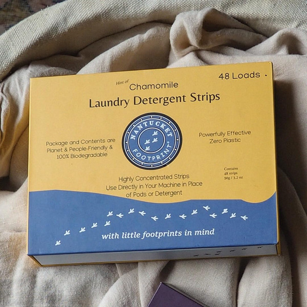 Premium Laundry Detergent Sheets (48 Loads) | Chamomile Scent | People & Planet-Friendly | Liquidless Laundry Detergent Sheets by Nantucket Footprint