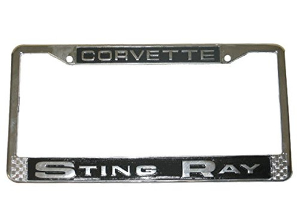 1963-1967 Corvette License Plate Frame C2 Sting Ray 1963-1967 Corvette License Plate Frame C2 Sting Ray
