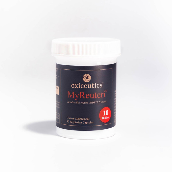 MyReuteri™ 10 Billion CFU Probiotic – Foundational-Strength L. reuteri LRDR™ + FOS Prebiotic – by Dr. William Davis – Makes Yogurt-Like Superfood – 30 Veg Capsules