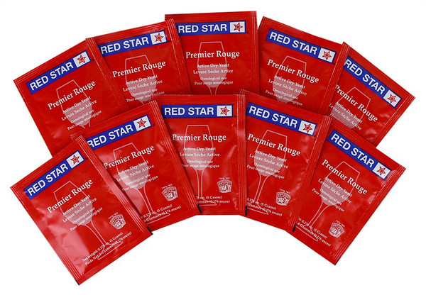 Red Star Premier Rouge formerly Pasteur Red Dried Wine Yeast (10 Packets) Red Star Premier Rouge formerly Pasteur Red Dried Wine Yeast (10 Packets)