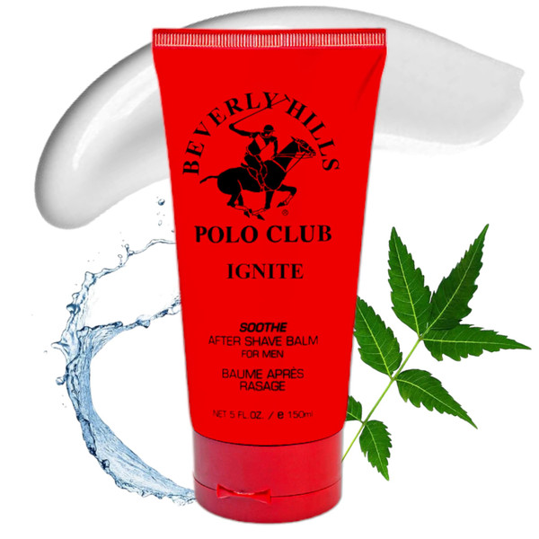 Beverly Hills Polo Club After Shave Balm for Men - Ignite 5oz Soothing Aftershave Beverly Hills Polo Club After Shave Balm for Men - Ignite 5oz Soothing Aftershave