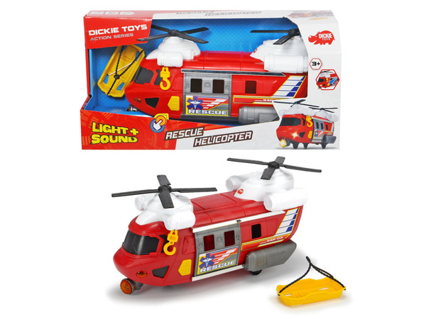 DICKIE TOYS - 12 Inch Rescue Helicopter, Multicolor