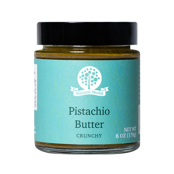 Nutural World - Crunchy Pistachio butter 6 Oz (170g) / 100% pure single ingredient - Great Taste Award winner