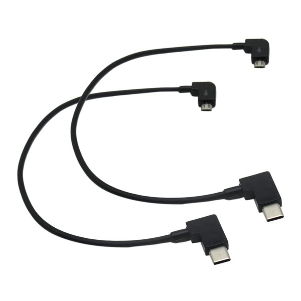 Upgraded Cable for DJI Mavic PRO AIR Drone Remote Controller RC to Type-C USB Phone(Pack of 2) by GRABOTE