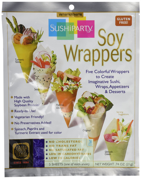 YAMAMOTOYAMA Sushi Party Soy Wrapper, 5 CT