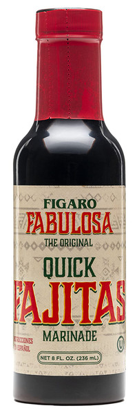 Crystal Louisiana's Fabulosa Fajitas Marinade, 8 Ounce, Natural Citrus, Garlic & Ginger for Char Boiled Flavor