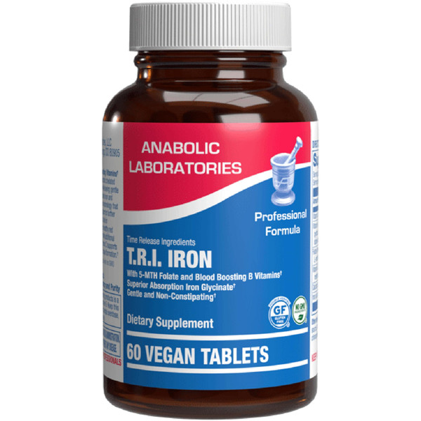 Slow Release Iron Supplement with Vitamin C - High Absorption Gentle Iron with Vitamin C for Women with Methyl B Complex for Maximum Benefits - Stomach Friendly Vegan & Made in The USA - 60 Servings