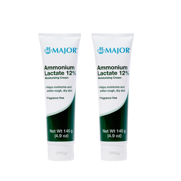 Major Ammonium Lactate 12% Moisturizing Cream - Lactic Acid Cream - Helps Hydrate, Soften, and Exfoliate Rough, Dry Skin - Fragrance-Free - 4.9 Oz. (2 Pack) Major Ammonium Lactate 12% Moisturizing Cream - Lactic Acid Cream - Helps Hydrate, Soften, and Exfoliate Rough, Dry Skin - Fragrance-Free - 4.9 Oz. (2 Pack)