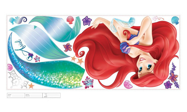 RoomMates Disney the Little Mermaid Giant Peel and Stick Wall Decals, RMK2360GM
