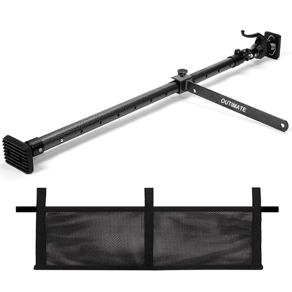 OUTIMATE Cargo Bar for Pickup Truck Bed Expands from 40 to 70 in with 200 LB Bearing Capacity, Comes with 1 Cargo Net Organizer, 1 Divider Bar OUTIMATE Cargo Bar for Pickup Truck Bed Expands from 40 to 70 in with 200 LB Bearing Capacity, Comes with 1 Cargo Net Organizer, 1 Divider Bar