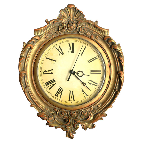 AELS Vintage Wall Clock, European Style Decorative Retro Wall Clock, Battery Operated for Living Room Bedroom Office Décor,Golden AELS Vintage Wall Clock, European Style Decorative Retro Wall Clock, Battery Operated for Living Room Bedroom Office Décor,Golden