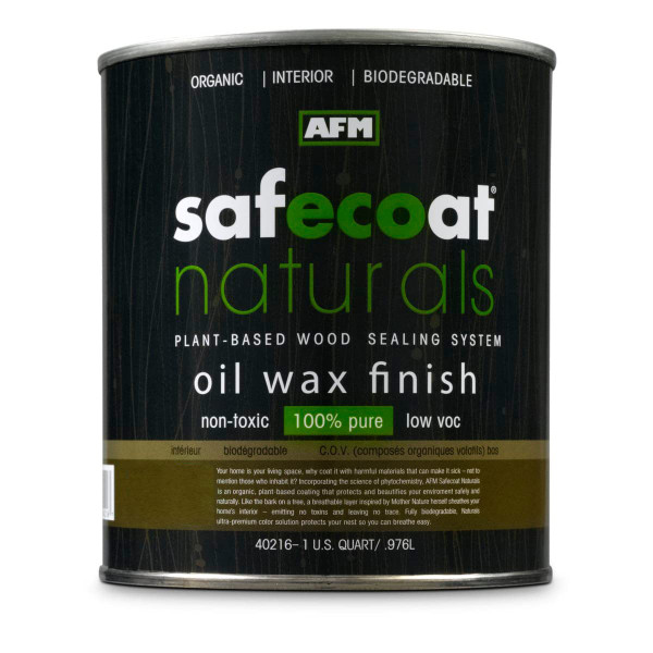 Afm Safecoat Naturals Oil Wax Finish, Clear Gallon Can 1/Case Afm Safecoat Naturals Oil Wax Finish, Clear Gallon Can 1/Case