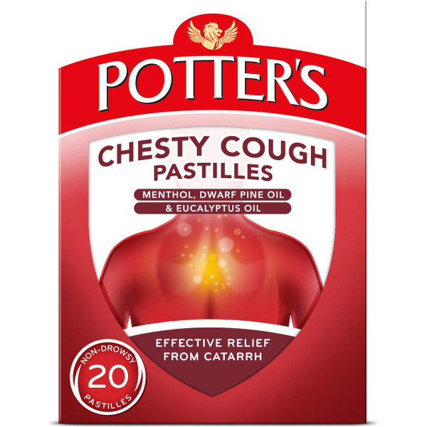 Potters Chesty Cough 20 Pastilles Non-drowsy