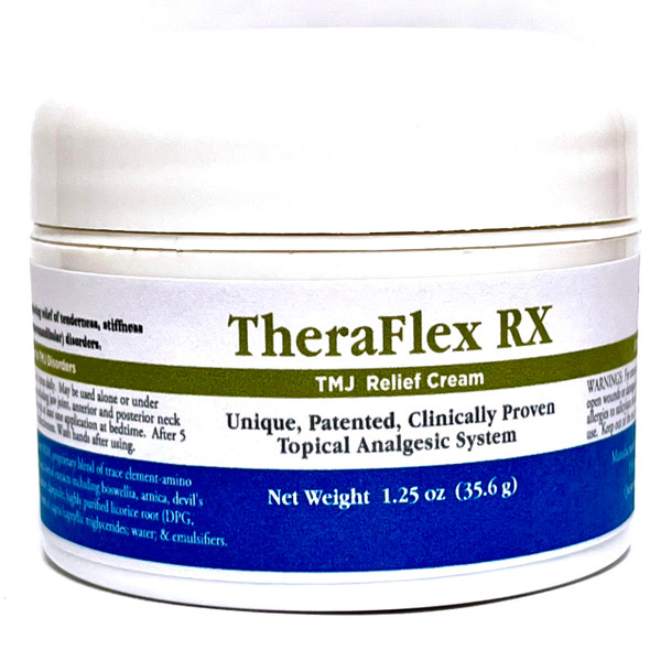 Theraflex RX® TMJ Relief (Doctor Formulated Relief to Areas of Head, Jaw, Joint and Muscle)- This is a Patented Topical Solution Theraflex RX® TMJ Relief (Doctor Formulated Relief to Areas of Head, Jaw, Joint and Muscle)- This is a Patented Topical Solution