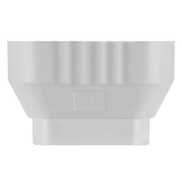 VYH 3x4 to 2x3 Gutter Downspout, Downspout to Downspout Adapter (White 1 Pack)