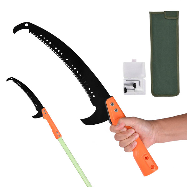 Scalebeard Hand Pole Saws for Tree Trimming,Manual Tree Trimmer,Handheld use or with Extended Manual Pruning Saw for precision tree limb cutting-Pole Saw Attachment(Pole not included)