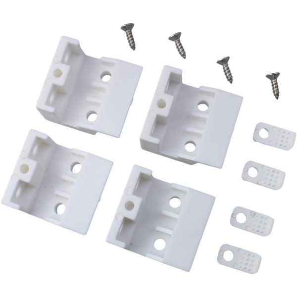 OZXNO 4 Pcs Venetian Blinds Bracket Headrail Support Bracket Clip Wide Beam Folding Blinds Support Frame ( White, 36 X 33 X 21.5 mm)