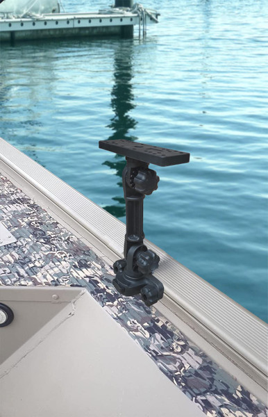 Brocraft Universal Boat Gunnel Mount for Versatrack & Lund Sport Track, Fish Finder Mount