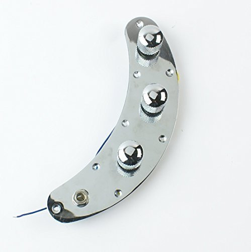 Pre-Wired Fully Loaded Switch Control Plate For Music Man Style Bass,Chrome