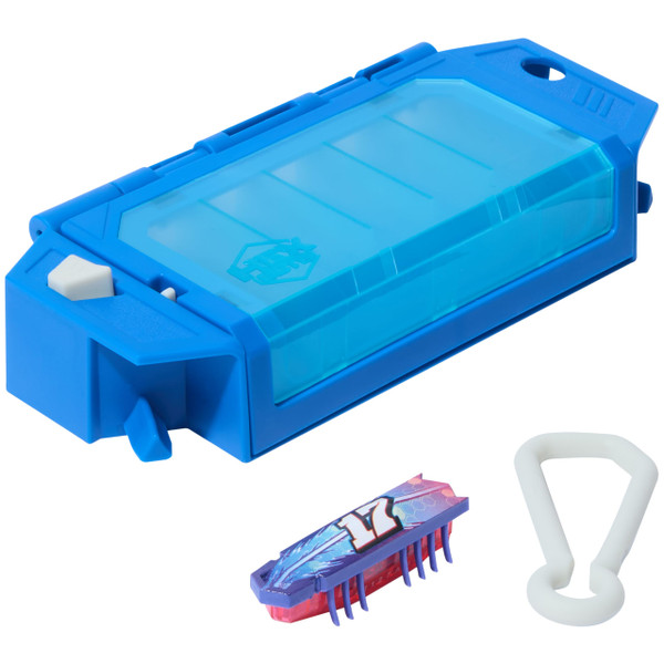 HEX Bots Nano On-The-Go Launcher with 1 Bonus Flash Nano, Autonomous Mini Robot Sensory Toy and Carrying Case, Toy Playsets for Kids Ages 3 and up