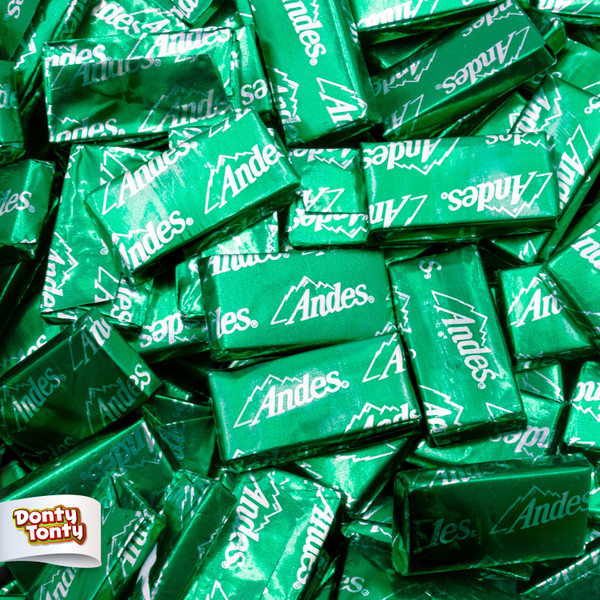 ANDES MINTS Candy 2 lb – Creme De Menthe Chocolate Thin Mints, Bulk Candies, Individually Wrapped (180 Pieces), Peanut & Gluten Free ANDES MINTS Candy 2 lb – Creme De Menthe Chocolate Thin Mints, Bulk Candies, Individually Wrapped (180 Pieces), Peanut & Gluten Free