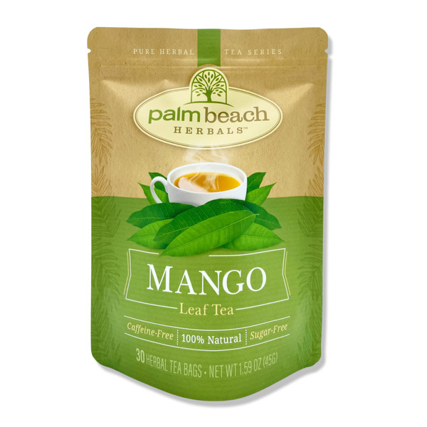 Palm Beach Medicinal Herbs - Mango Leaf Tea - Pure Herbal Tea Series, 30ct