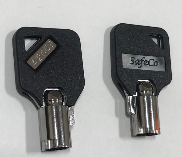 2-Tubular Keys for Husky Toolboxes Codes A2001-A2020 SafeCo Brands (A2005)