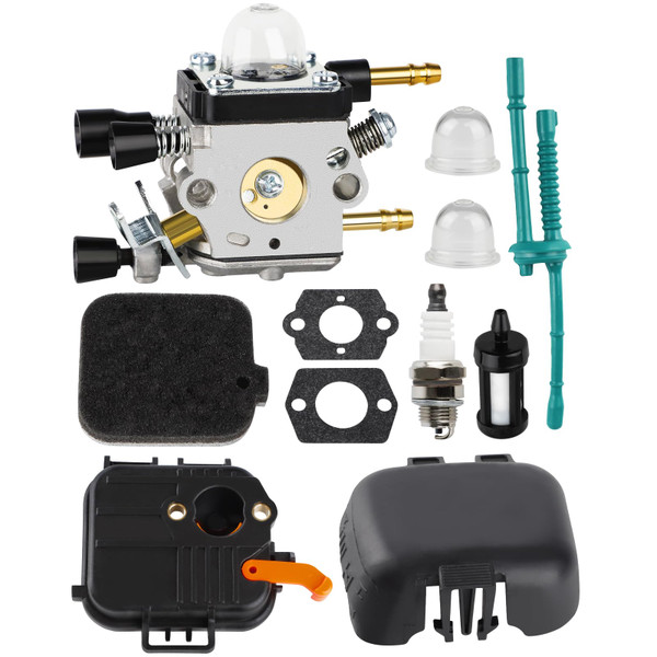 SIMPERAC Carburetor for Stihl BG55 BG85 BG45 BG46 BG65 SH55 SH85 Leaf Blower Parts 4229 120 0606 Carburetor Replace for Zama C1Q-S68 with BG55 Air Filter Cover Kit
