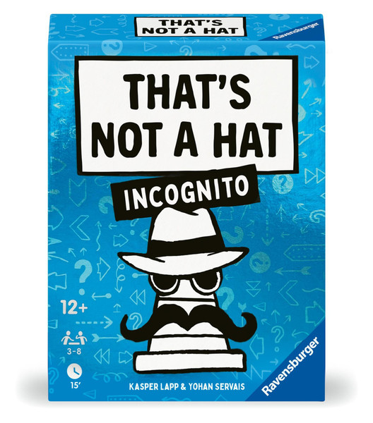 Ravensburger® - 24685 That's not a hat - Incognito - Partyspiel, Kartenspiel for 3-8 Persons, lustige Unterhaltung from 12 Years
