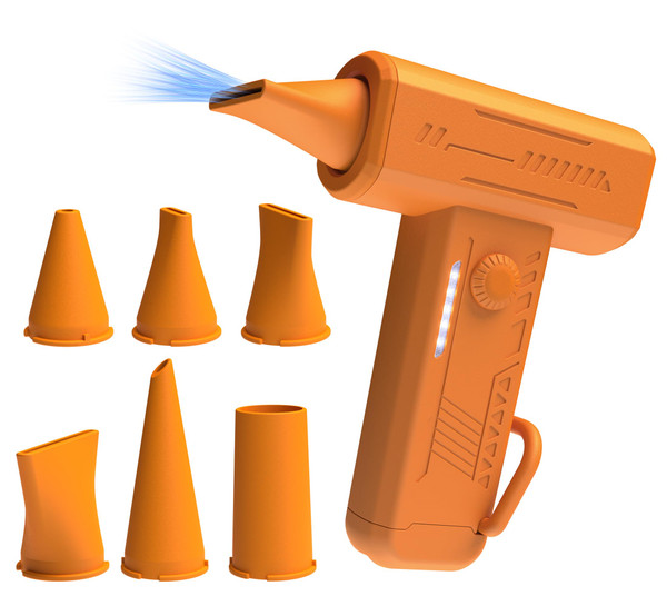 Cordless 6-Nozzle Paint Dryer & Fluid Art Blower - Cool Air Only for Acrylic Pouring, Watercolor, Ink Texture | Portable Tool for Canvas Cells, Dutch Pour, Floetrol Craft Supplies