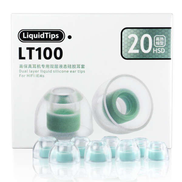WHIZZER LT100 Liquid Silicone Rubber Ear Tips 4 Pairs Included Universal Fit (XS/S/M/L)