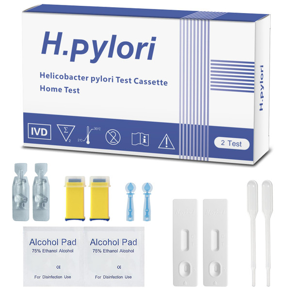 H Pylori Test Kit, Helicobacter Pylori Test Kit - Fast and Accurate, Self-Test at Home, Results in 10-15 Minutes, No Lab Visit Required H Pylori Test Kit, Helicobacter Pylori Test Kit - Fast and Accurate, Self-Test at Home, Results in 10-15 Minutes, No Lab Visit Required
