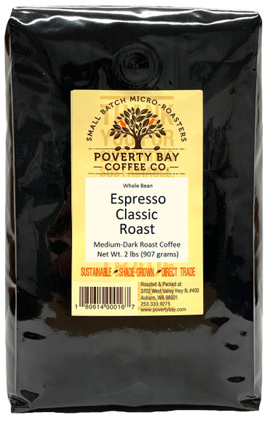 Espresso Classic 2lb-5lb Roasted Whole Bean Espresso Coffee (2lb Bag)
