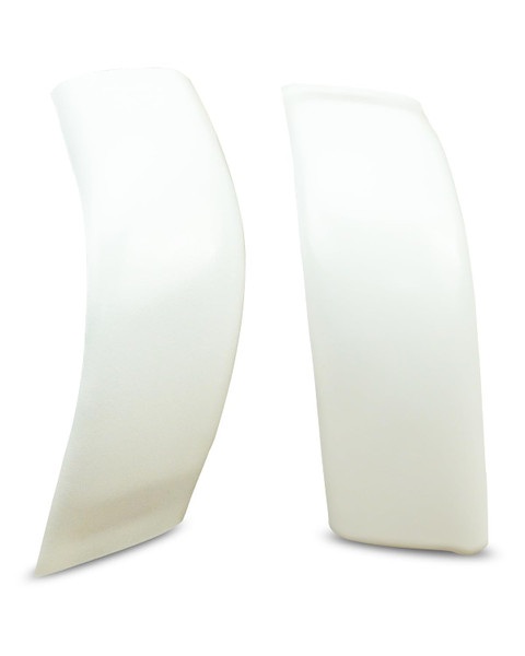 2Pcs Roof Corner Cab Covers Molding Trim Upgraded Sealed Fit for Ford F-250 F-350 F-450 F-550 Super Duty 1999 2000 2001 2002 2003 2004 2005 2006 2007, Left Driver and Right Passenger Side, White