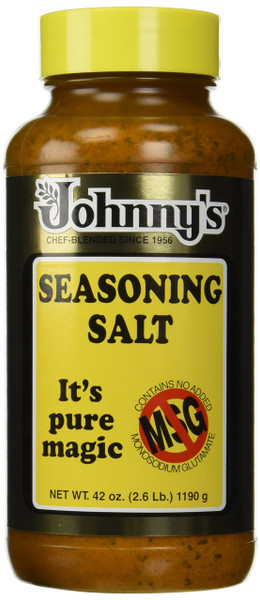 Johnny's Seasoning Salt , NO MSG 42-Ounce Bottle(Pack of 2)